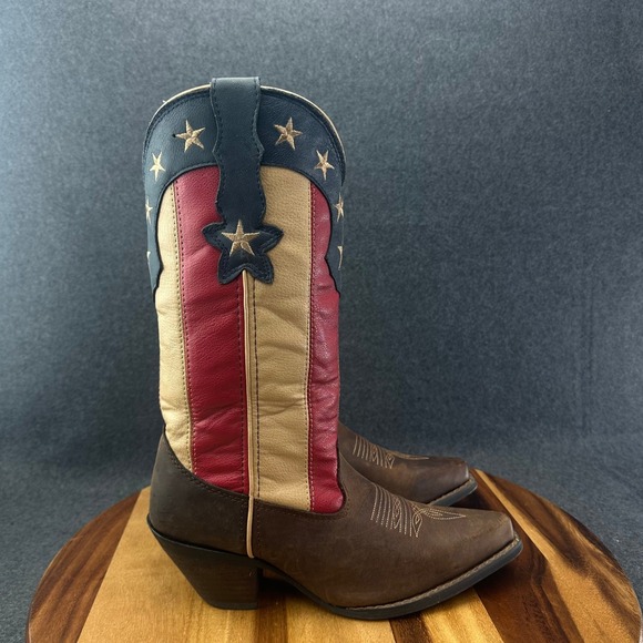 Durango Shoes - Durango Women's 6.5M Crush Stars and Stripes Western Cowboy 12" Boots DRD0060